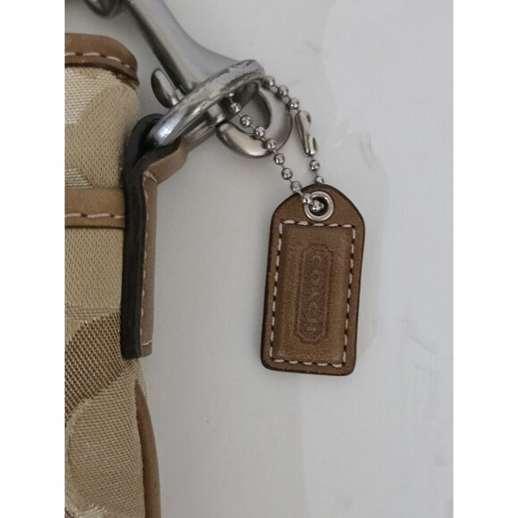 Coach Brown Optic Signature Shoulder Swing Bag Crossbody DO6Q 10148 Suade - Picture 2 of 11